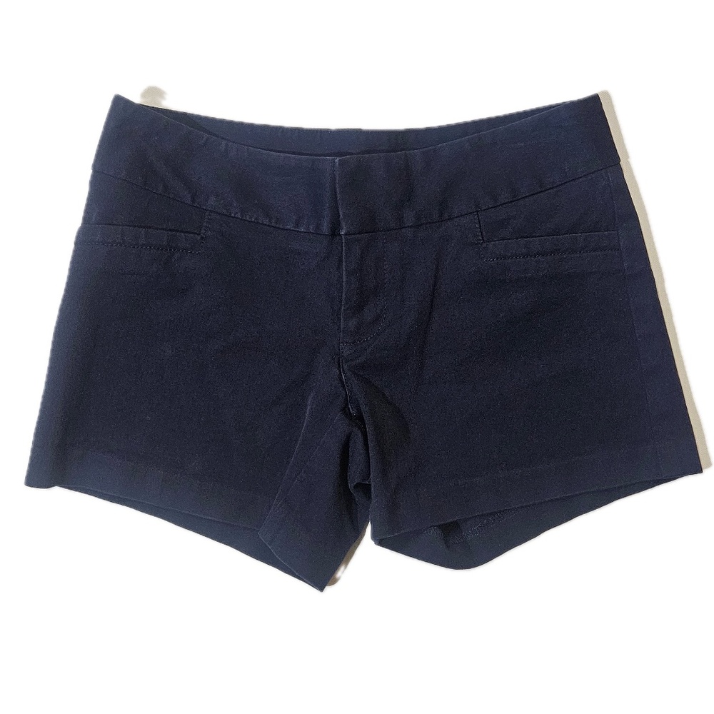 Lilly Pulitzer Shorts‎ Womens 00 Blue Chino Flat Front Stretch Pockets